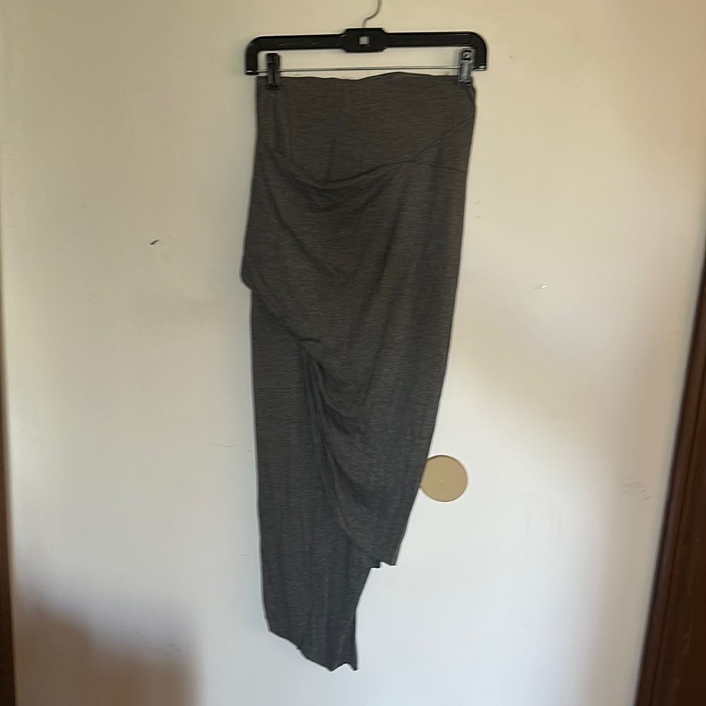 Angl gray maxi skirt side slit size- S